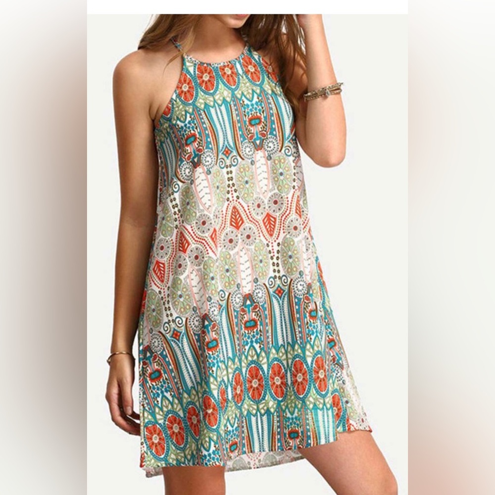 J Ing spaghetti strap beach dress Medium GUC